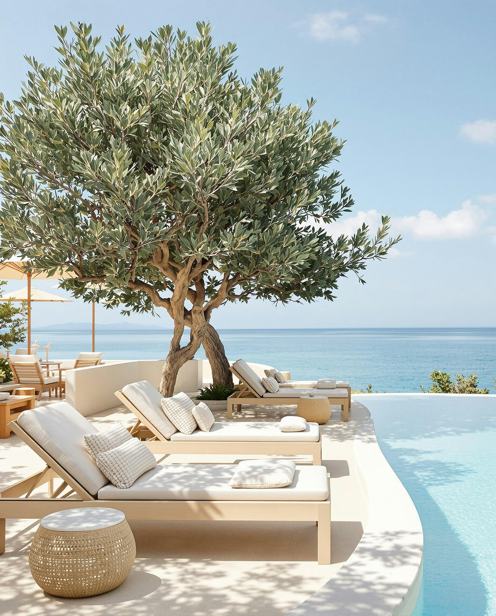 Infinity pool overlooking the sea