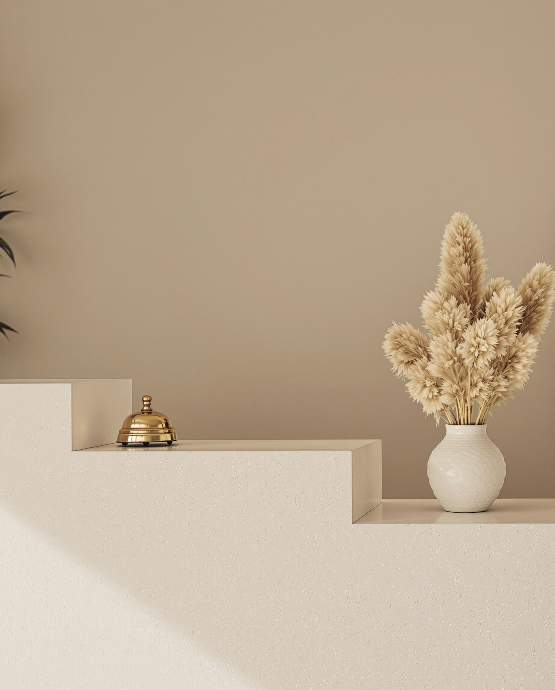 Calm interior with woven textures and linen upholstery
